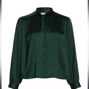 DÔEN Judith Silk Tieneck Blouse